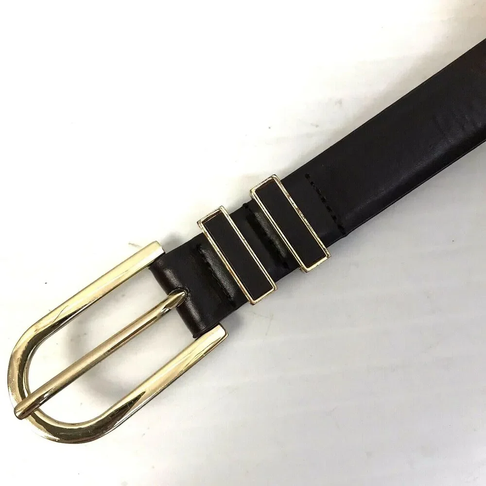 Women's Brown Leather Belt Large 1